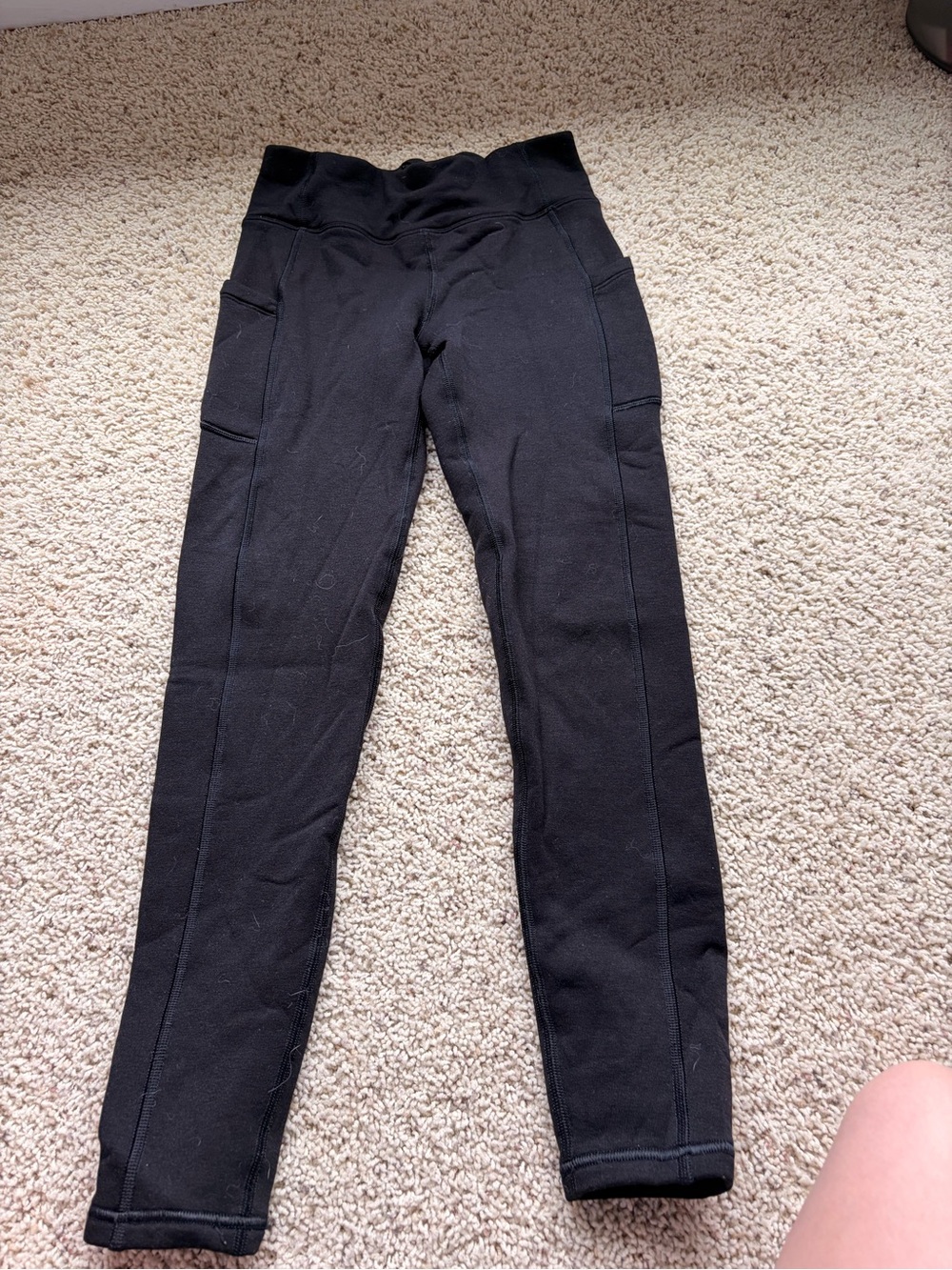 Athleta girl fleece type leggings